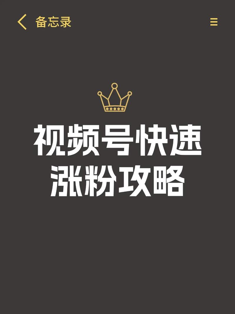 **标题：视频号涨粉秘籍：轻松打造个人品牌，吸引万千粉丝！**